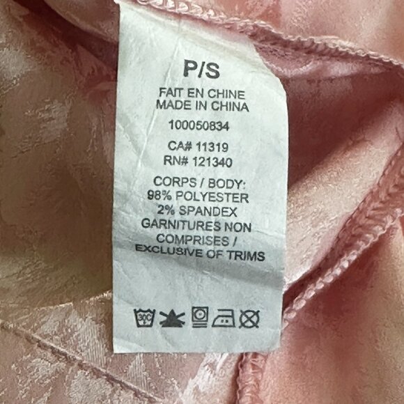 G‎ Edition Jacquard Satin Slip Dress Pink Peachskin Floral Rose NWT - Picture 9 of 9